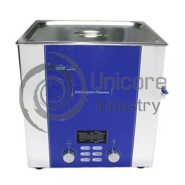 720 10L Ultrasonic Cleaner with Timer Heater Drain Degas Sweep Power Regulation Pulse